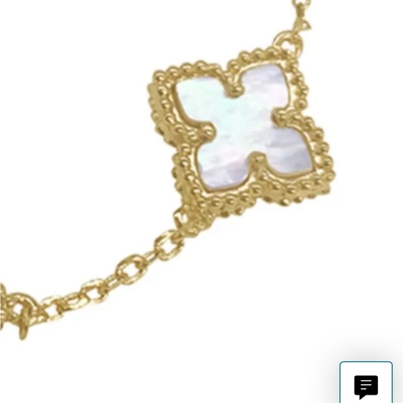 Adornia brand mother of pearl bracelet. 3 stones that are set in white silver. - Picture 4 of 6